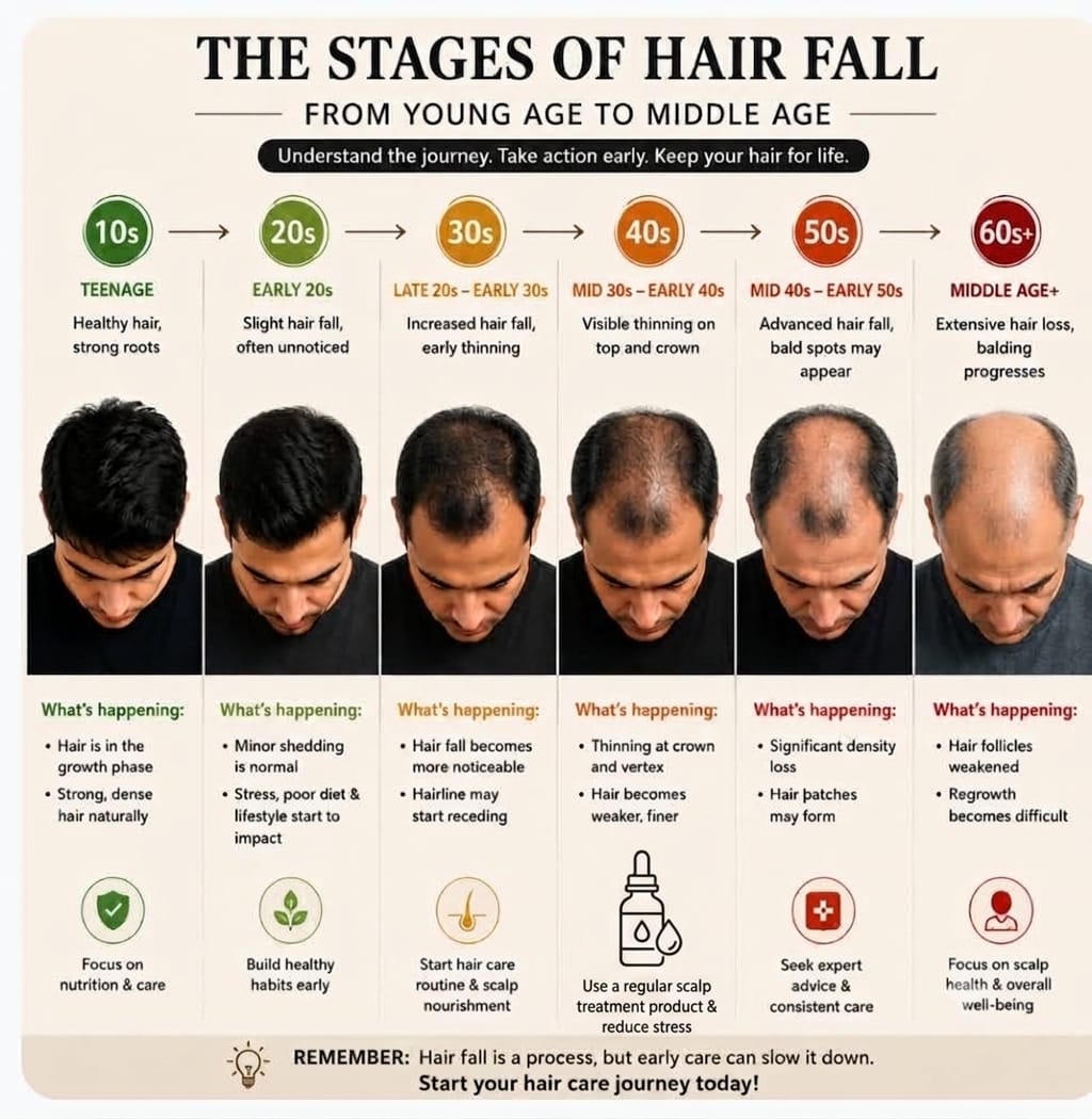 "Don't wait for hair loss to become tomorrow's concern. Start caring for your hair today"